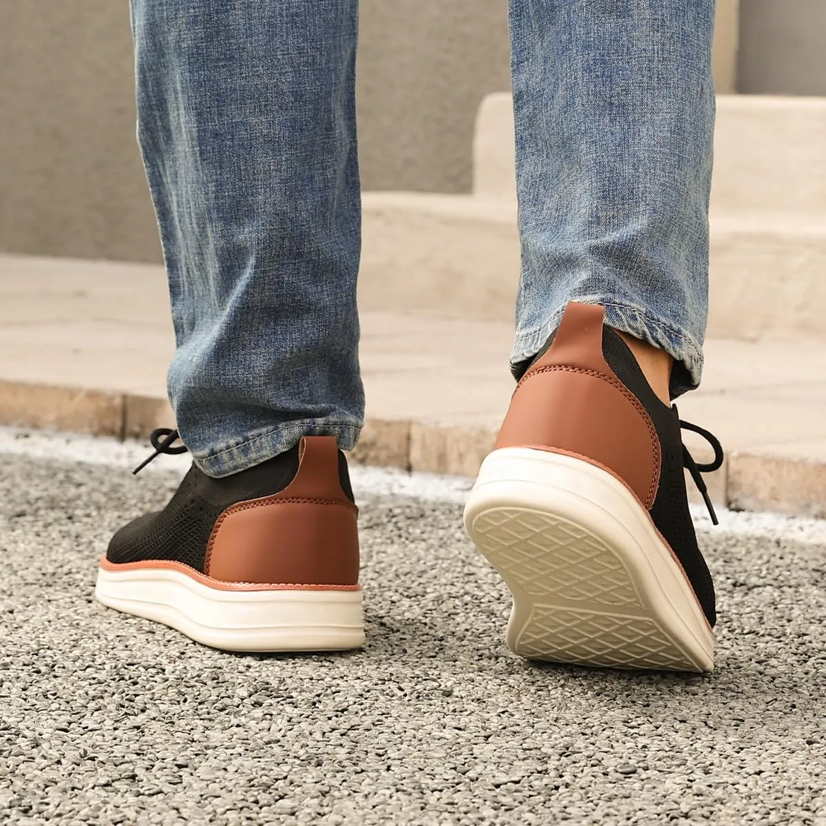 Men's Casual Dress Sneakers Oxfords Business Mesh Breathable Walking Shoes Comfortable