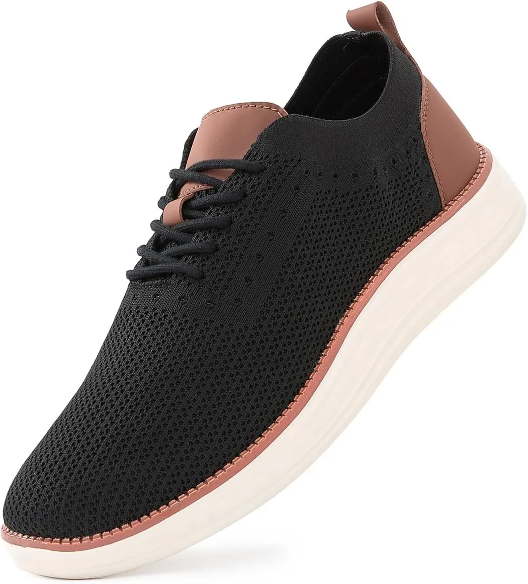 Men's Casual Dress Sneakers Oxfords Business Mesh Breathable Walking Shoes Comfortable