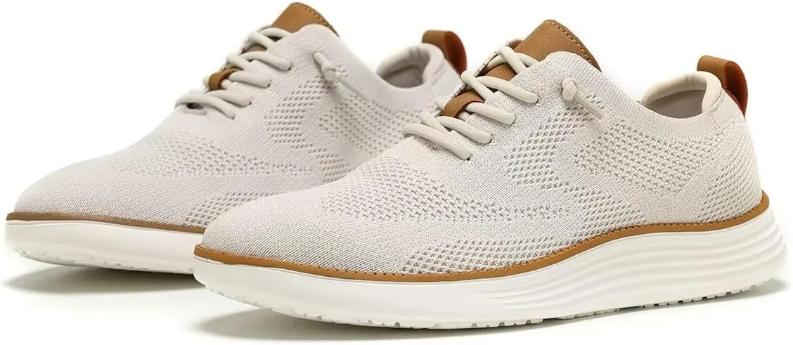 Men's Casual Dress Sneakers Oxfords Business Mesh Breathable Walking Shoes Tennis Comfortable