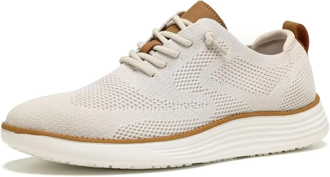 Men's Casual Dress Sneakers Oxfords Business Mesh Breathable Walking Shoes Tennis Comfortable