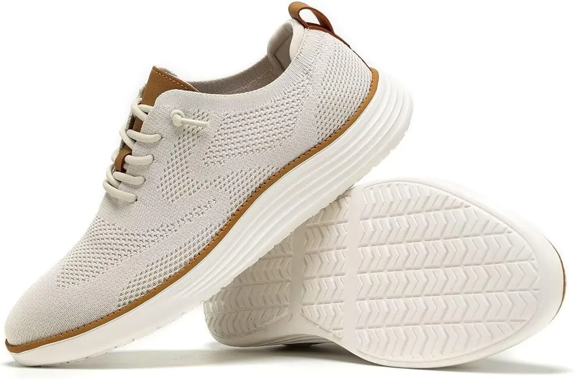 Men's Casual Dress Sneakers Oxfords Business Mesh Breathable Walking Shoes Tennis Comfortable