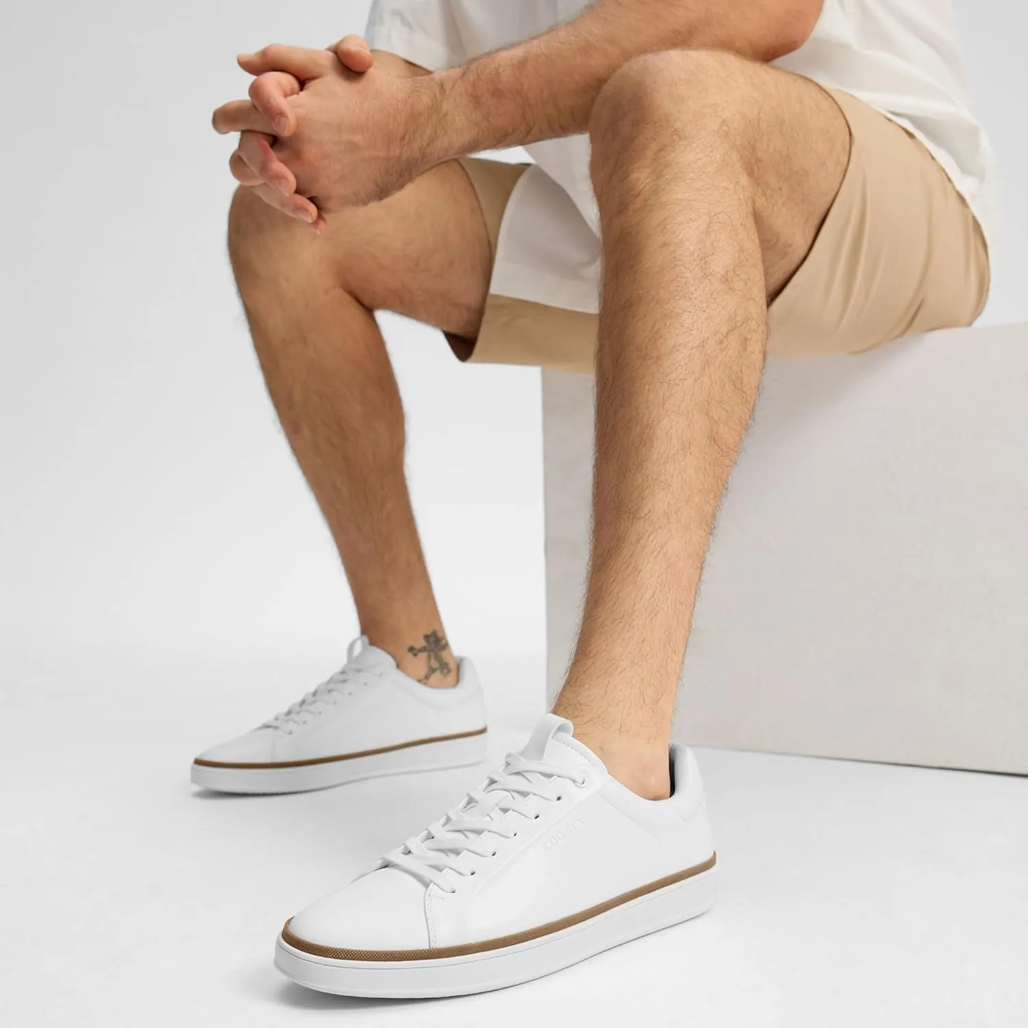 Mens Casual Shoes Comfortable Dress Sneakers Classic Lace-up Shoe Lightweight