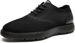 Men's Casual Sneakers Dress Shoes - Comfort Dress Sneakers Mesh Knit Lightweight Breathable Formal Oxford Business Shoes