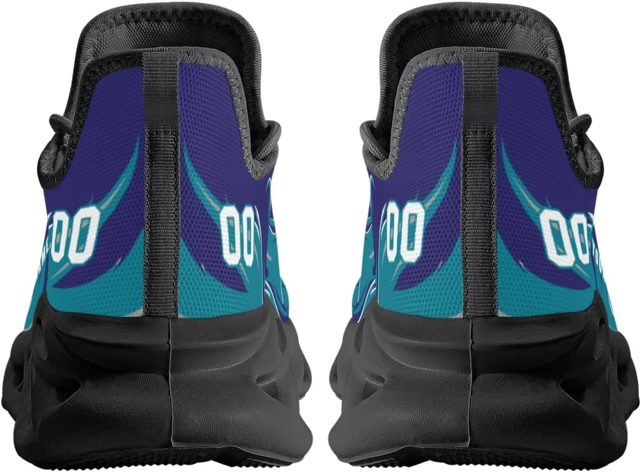 Men's Custom Basketball Flex Control Sneakers Personalized Breathable Fan Gift Name Number Workout Athletic Gym Slip-on Shoes