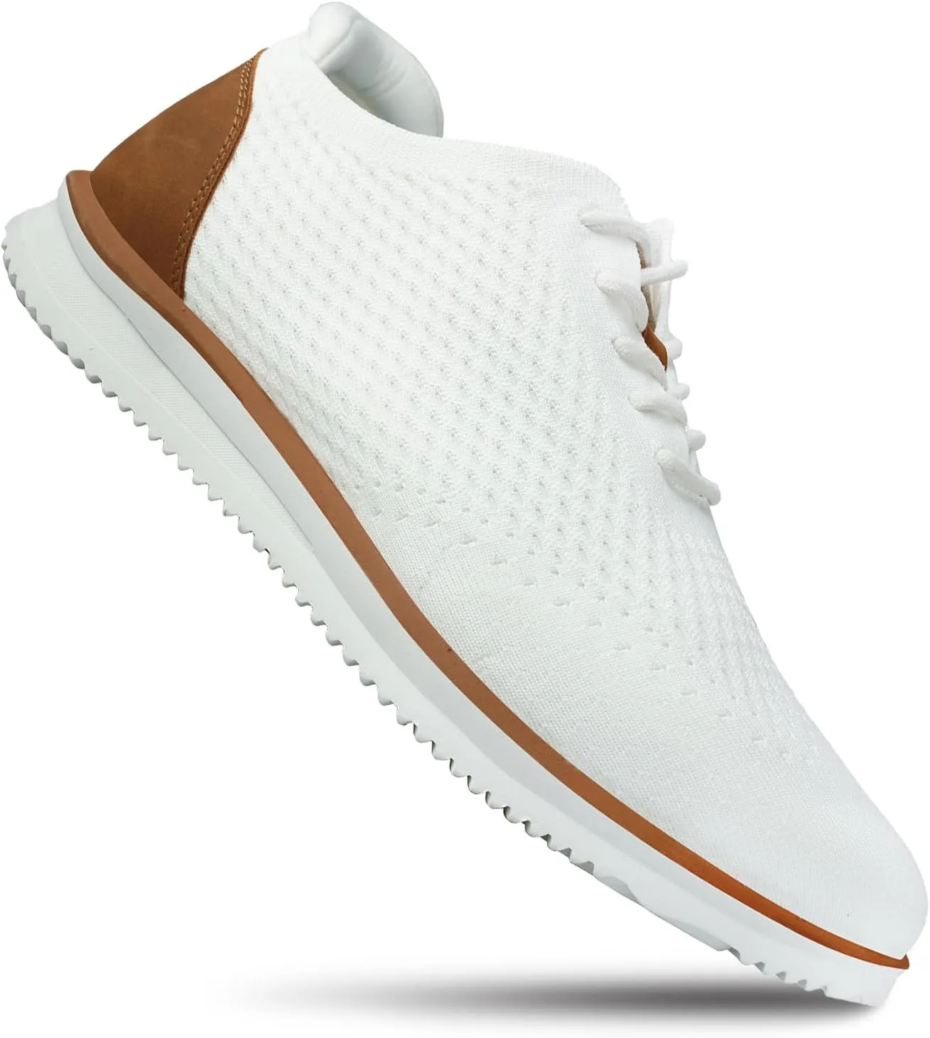 Men's Fashion Dress Sneakers Casual Walking Shoes Business Oxfords Mesh Comfortable Lightweight Breathable Tennis Lace-Up