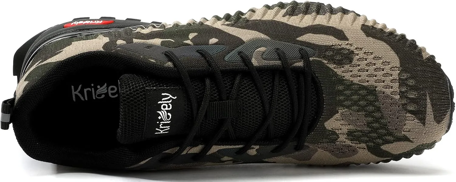 Men's Fashion Sneakers Lightweight Breathable Walking Shoes Tennis Cross Training Shoe Non Slip Trail Running Shoes