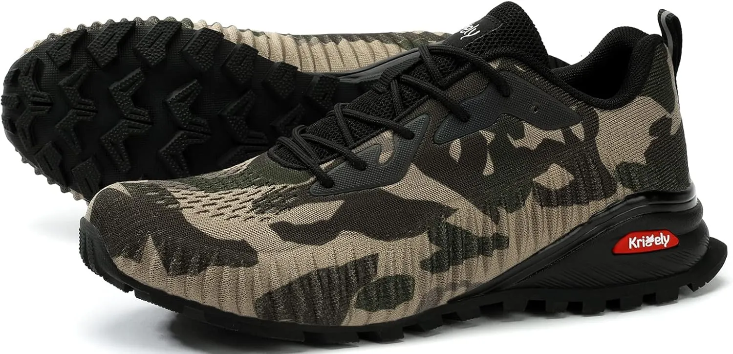 Men's Fashion Sneakers Lightweight Breathable Walking Shoes Tennis Cross Training Shoe Non Slip Trail Running Shoes