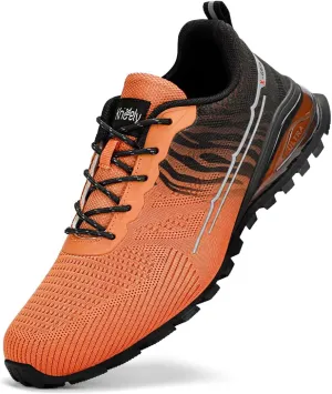 Men's Fashion Sneakers Lightweight Breathable Walking Shoes Tennis Cross Training Shoe Non Slip Trail Running Shoes