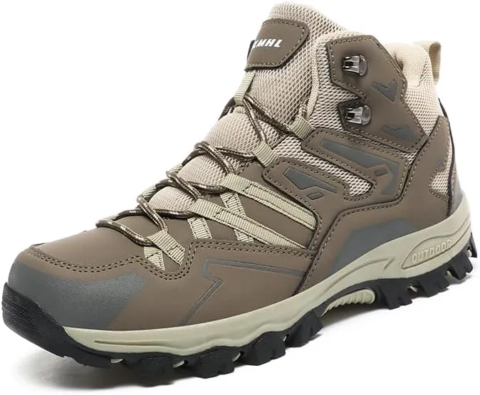 Men's Hiking Shoes, Outdoor Hiking Boots, Breathable Mesh Lining, TPR Outsole, EVA Insole