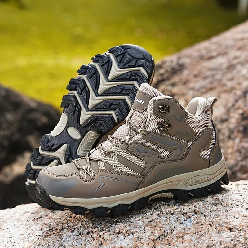 Men's Hiking Shoes, Outdoor Hiking Boots, Breathable Mesh Lining, TPR Outsole, EVA Insole