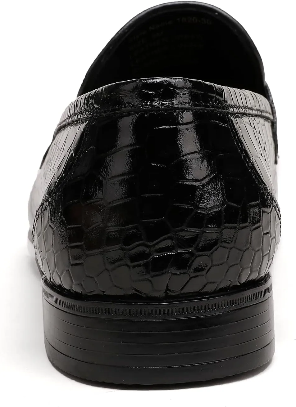 Mens Leather Tassel Loafer, Classic Luxury Smooth Upper Tassel Slip-on Penny Loafer for Mens, Black