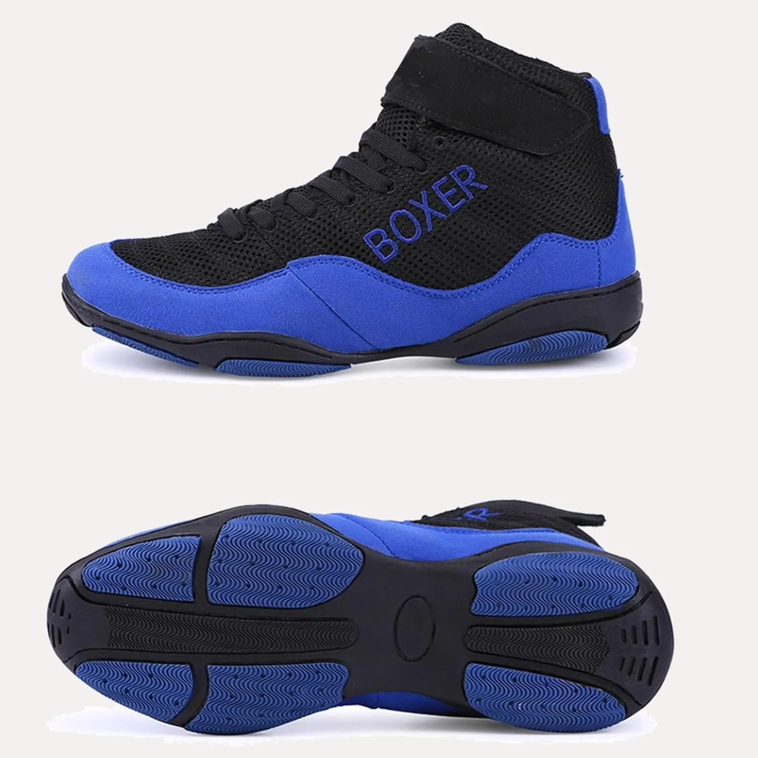Mens' Lightweight Wrestling Shoes Unisex Breathable Fitness Shoes for Wrestling Boxing Weightlifting