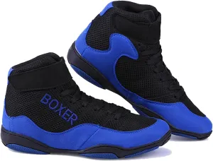 Mens' Lightweight Wrestling Shoes Unisex Breathable Fitness Shoes for Wrestling Boxing Weightlifting