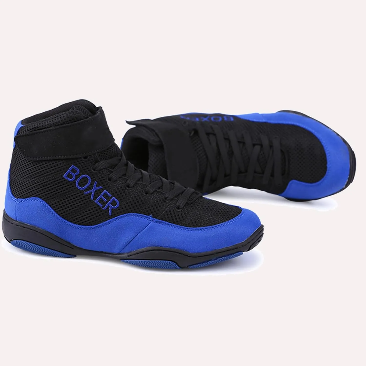 Mens' Lightweight Wrestling Shoes Unisex Breathable Fitness Shoes for Wrestling Boxing Weightlifting