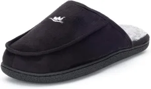 Men's Memory Foam House Slipper Suede Plush Lined Bedroom Shoes Indoor Outdoor Clog Slip on Orthotic House Shoes