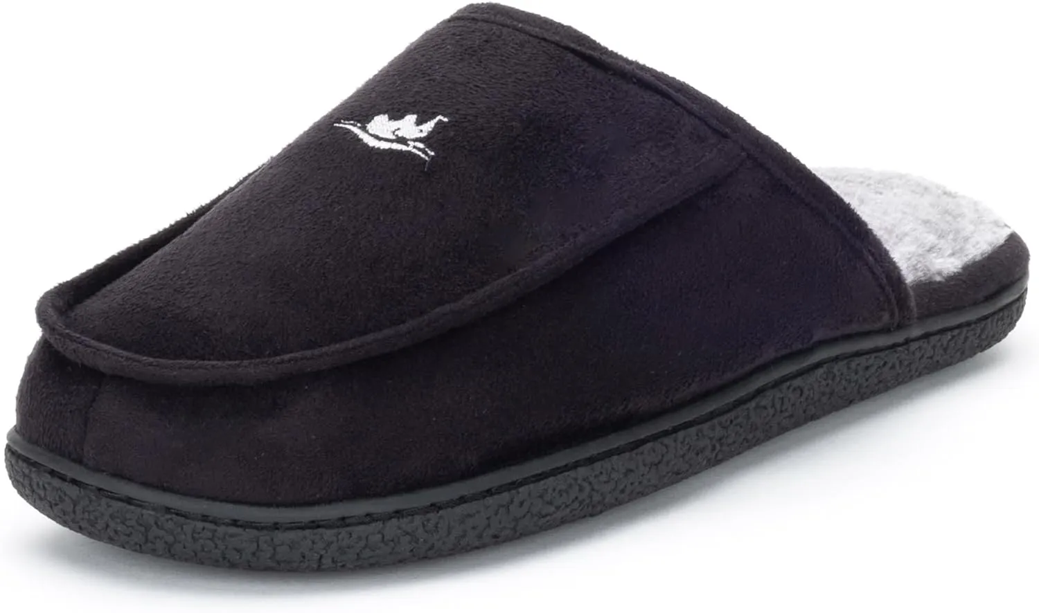 Men's Memory Foam House Slipper Suede Plush Lined Bedroom Shoes Indoor Outdoor Clog Slip on Orthotic House Shoes