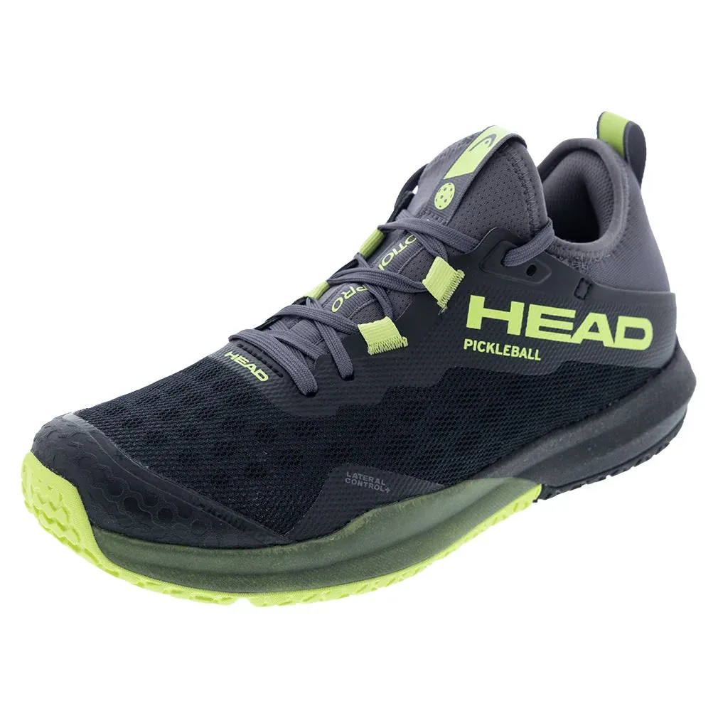Men`s Motion Pro Pickleball Shoes Black and Lime