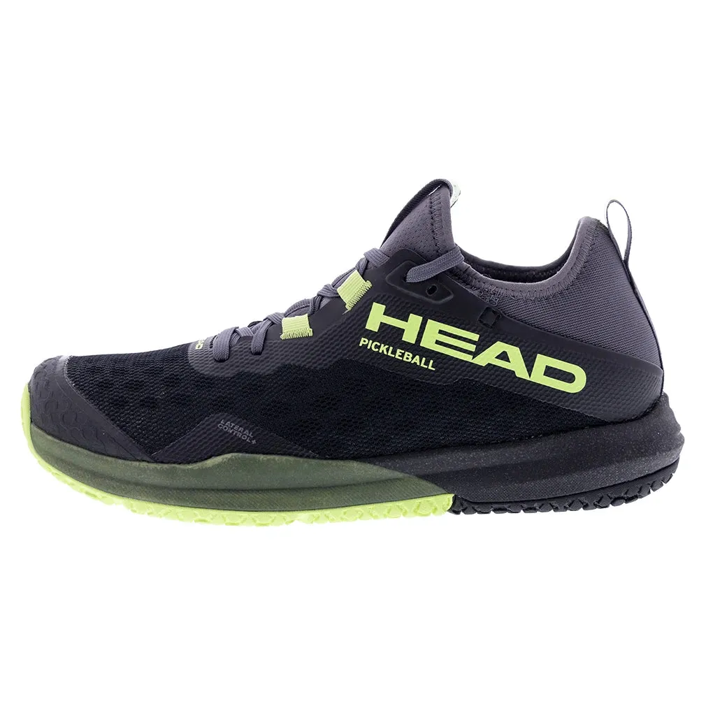 Men`s Motion Pro Pickleball Shoes Black and Lime