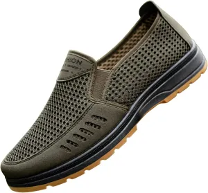 Men's Orthopedic Comfortable Slip-On Shoes Slip on Lightweight Breathable Fashion Sneaker Breathable Work Shoes