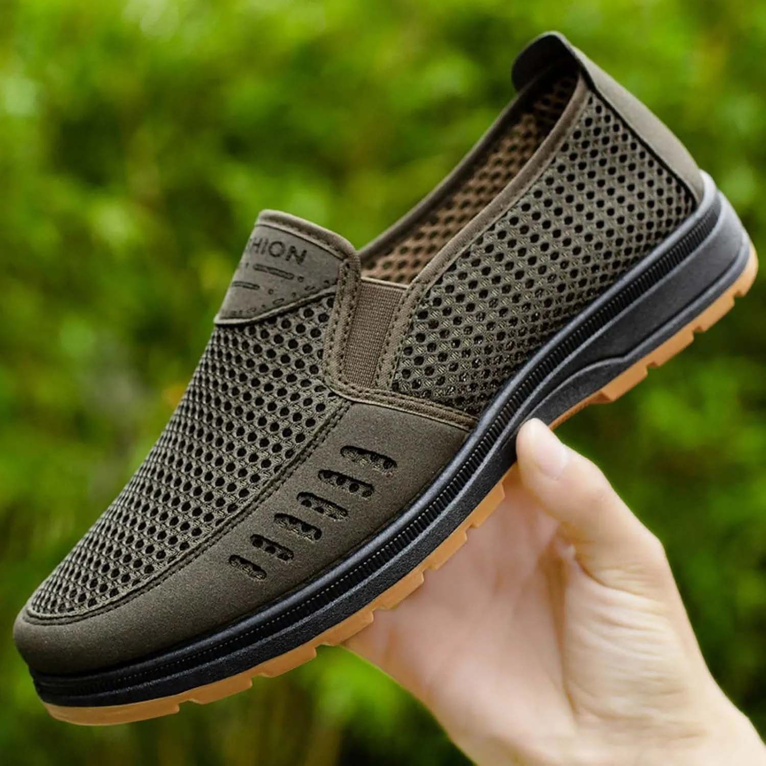 Men's Orthopedic Comfortable Slip-On Shoes Slip on Lightweight Breathable Fashion Sneaker Breathable Work Shoes