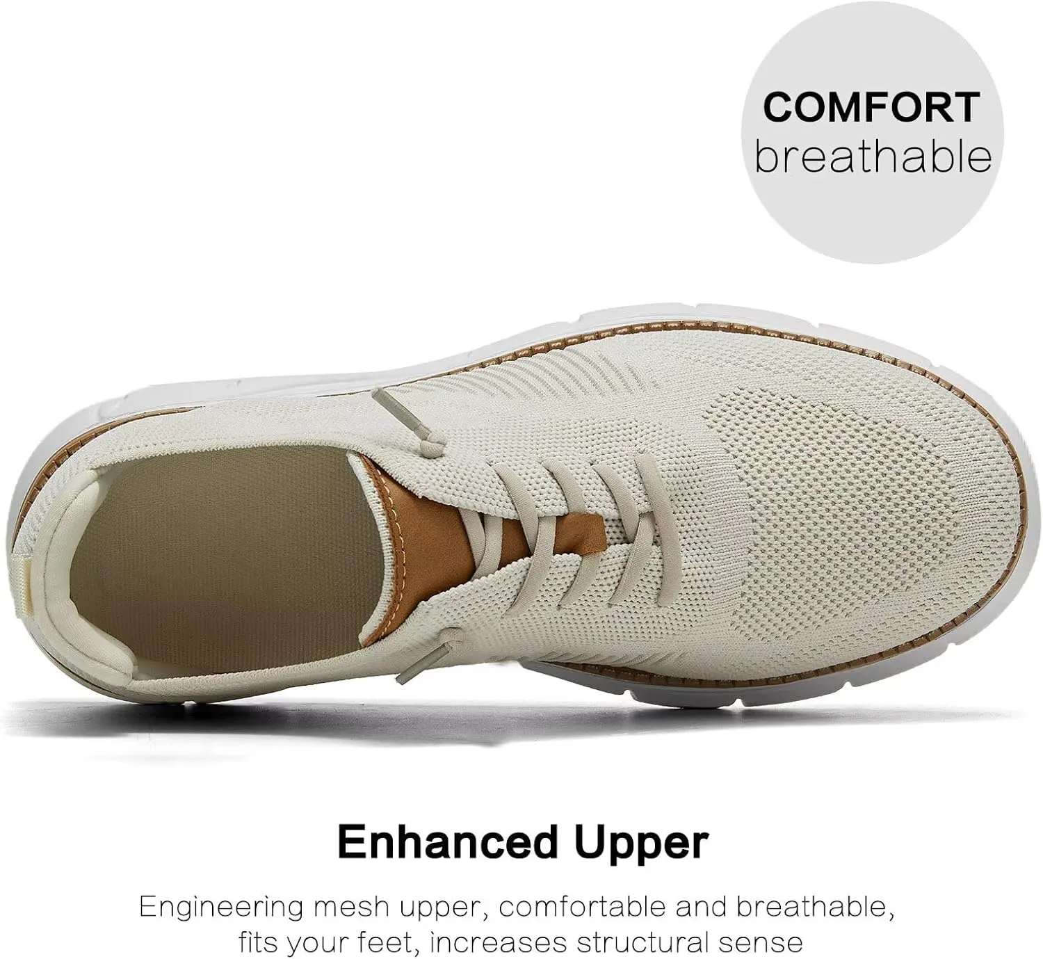 Mens Oxfords Lace-Up Lightweight Casual Walking Shoes Mesh Sneakers Dress Shoes Fashion Shoes