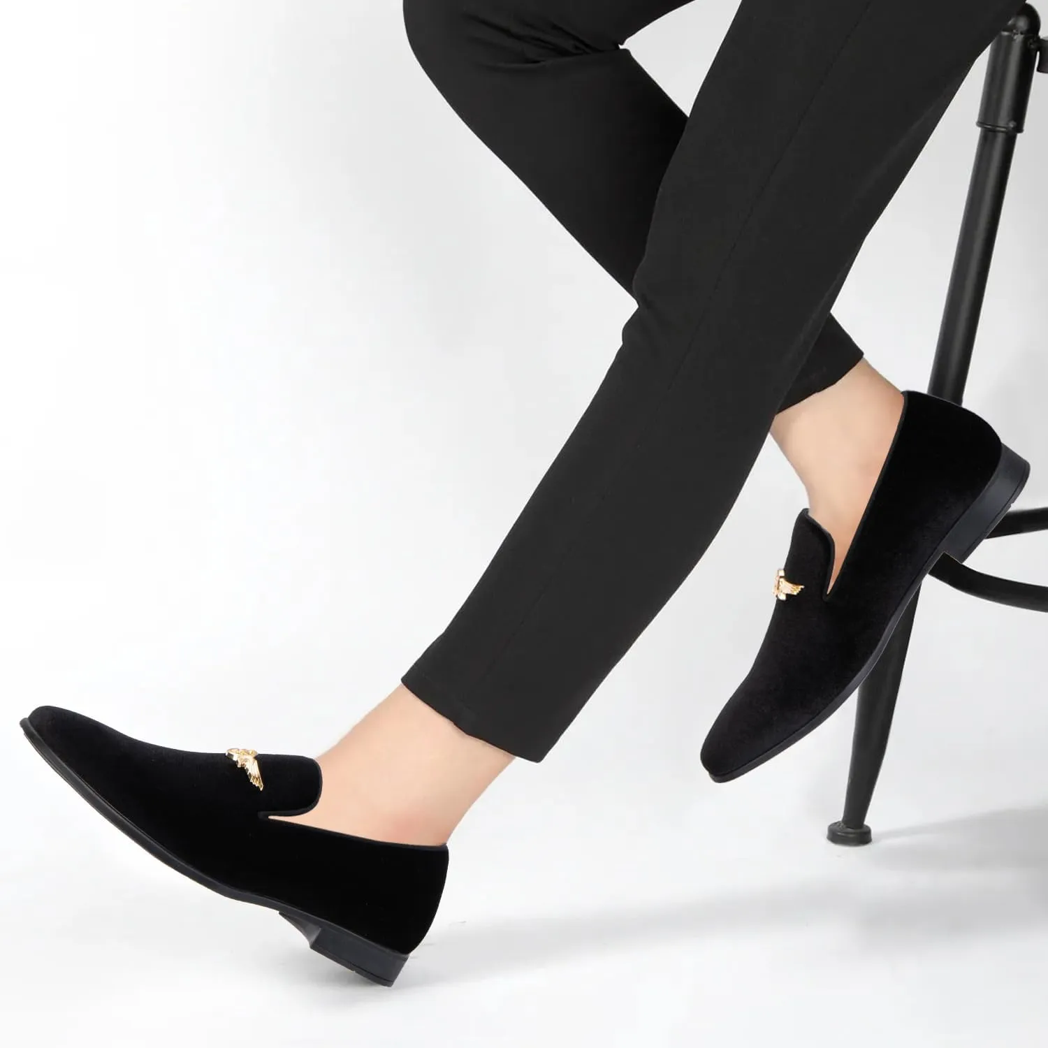 Men's Penny Slip-on Velvet Loafer Suede Dress Shoes Designer Smoking Slipper Prom Wedding Shoes