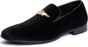 Men's Penny Slip-on Velvet Loafer Suede Dress Shoes Designer Smoking Slipper Prom Wedding Shoes