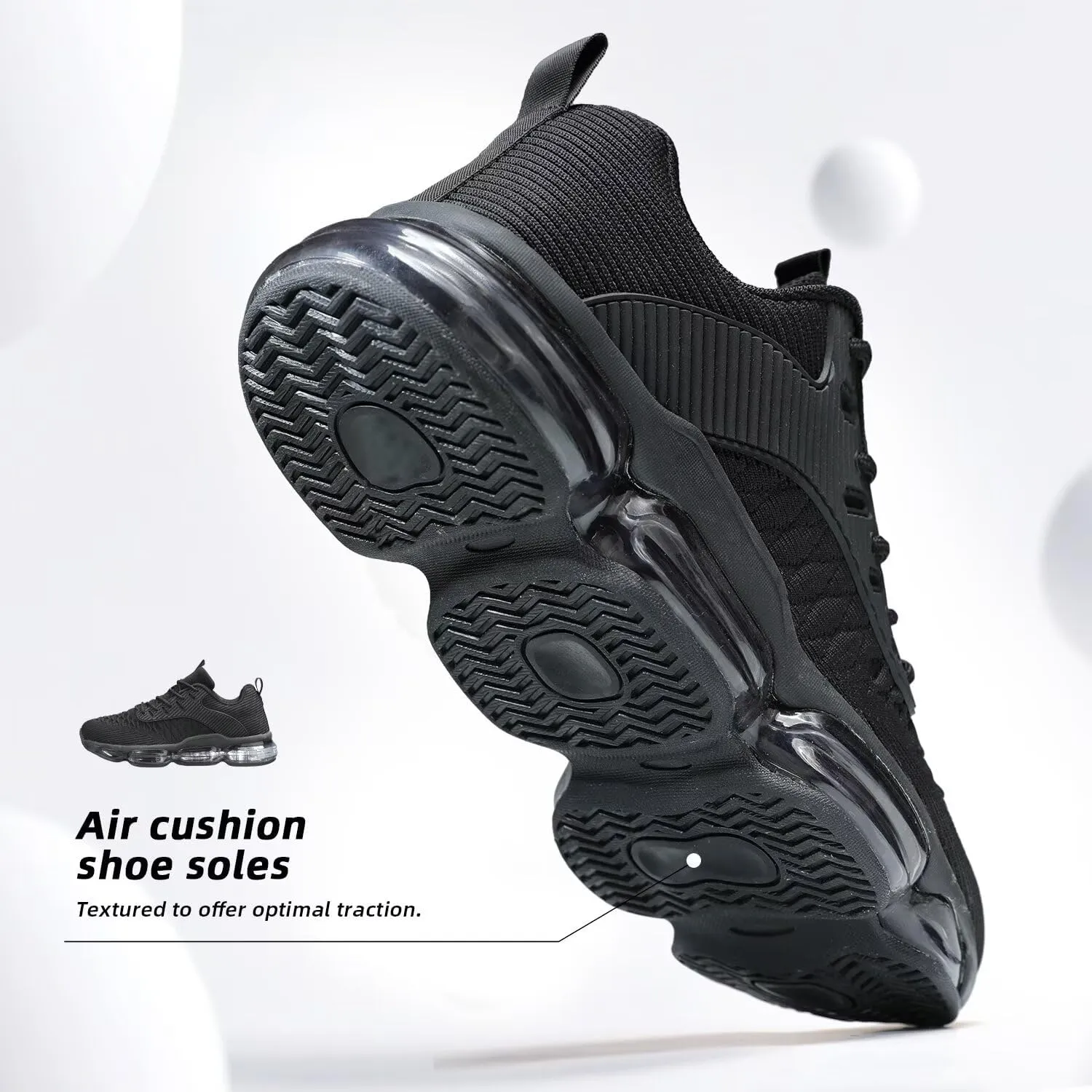 Mens Running Shoes Air Low Top Comfort Walking Lace Up Sneakers Breathable Fashion Tennis Sport Gym Fitness Cross Trainers