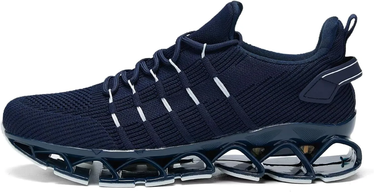 Mens Running Shoes Mesh Breathable Trail Runners Fashion Sport Blade Walking Tennis Sneakers