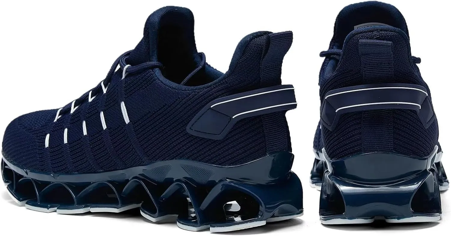 Mens Running Shoes Mesh Breathable Trail Runners Fashion Sport Blade Walking Tennis Sneakers