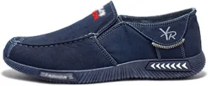 Mens Slip-on Breathable Chinese Old Beijing Traditional Martial Arts Shoes, Lightweight Canvas Martial Rubber Sole Black Kung Fu Shoes, for Martial Art, tai chi, can Also be Used as Home