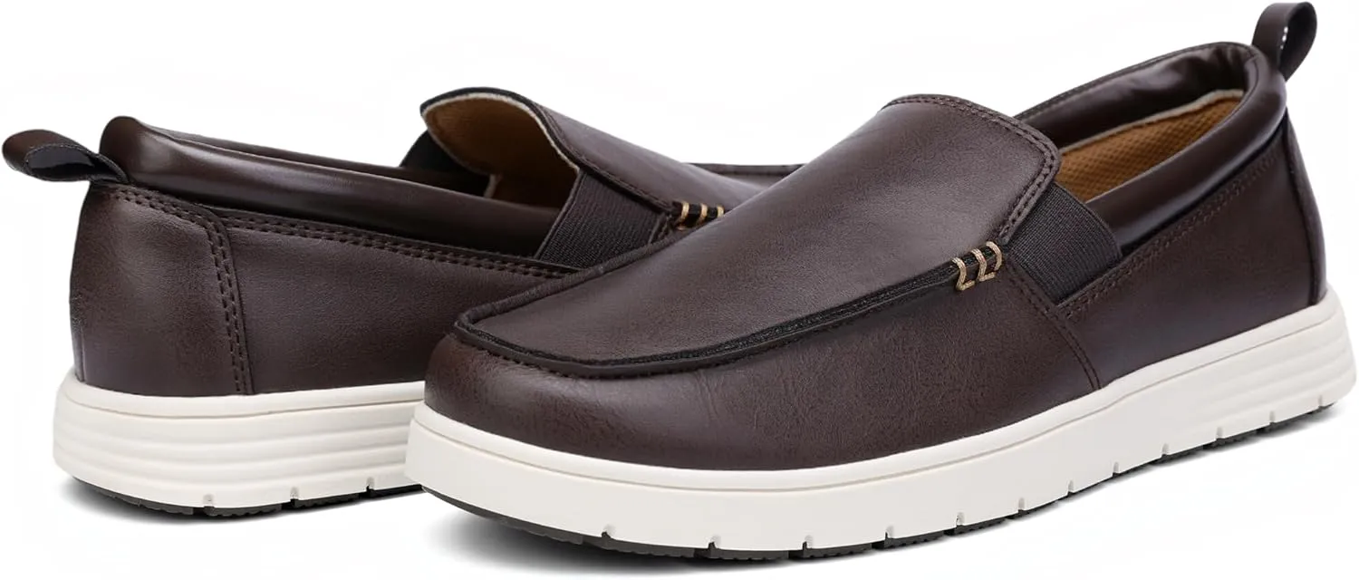 Men's Slip-On Loafers Casual Dress Shoes Lightwight Boat Shoes Slipper for Men