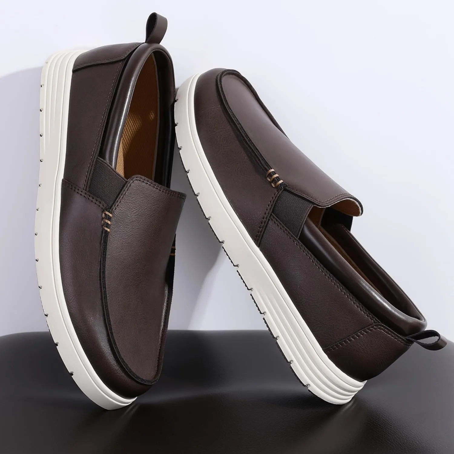 Men's Slip-On Loafers Casual Dress Shoes Lightwight Boat Shoes Slipper for Men