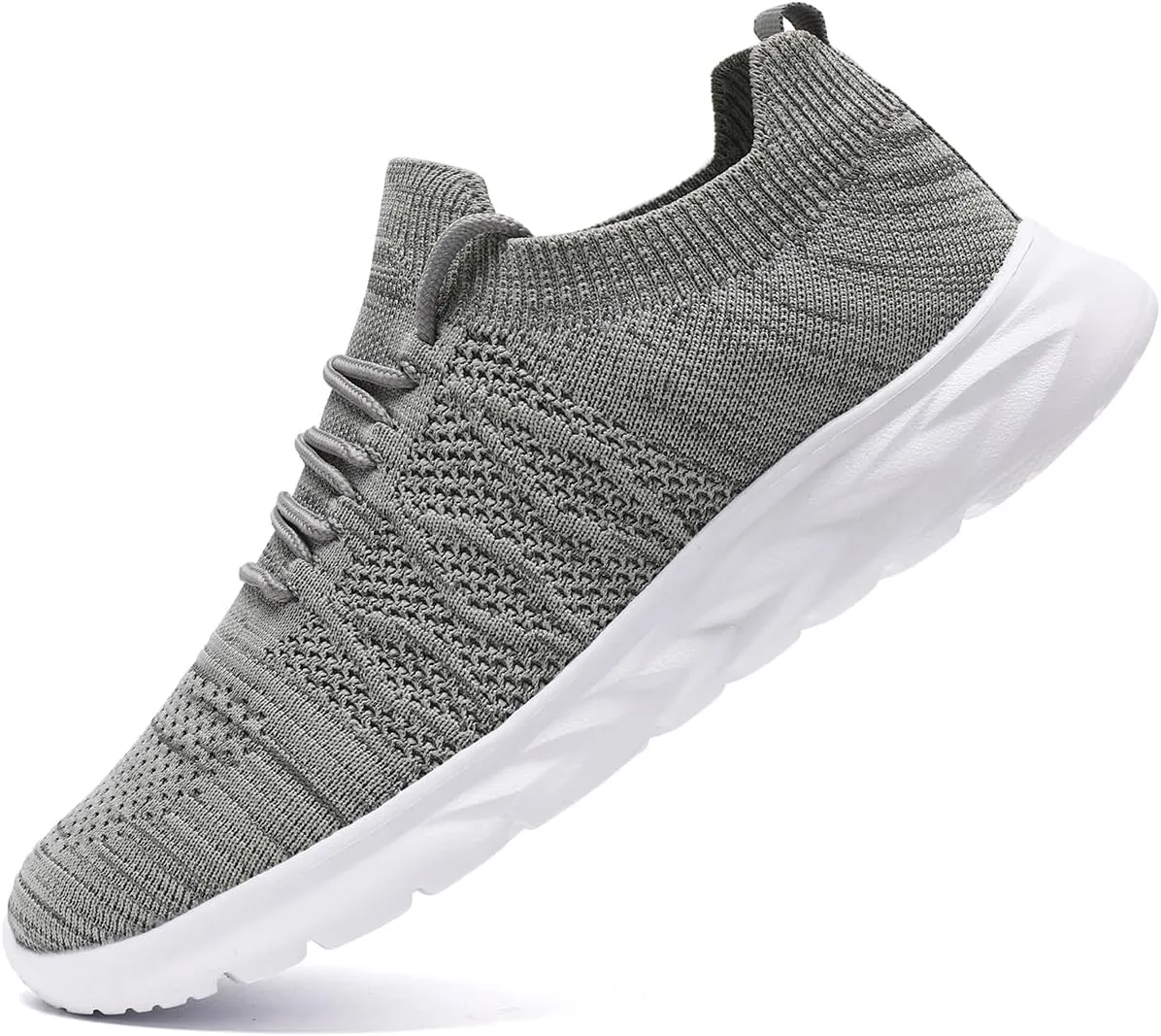 Mens Slip On Running Sneakers Walking Trainers Athletic Gym Fitness Sport Shoes Non Slip Breathable Mesh Workout Fashion Breathable Comfortable