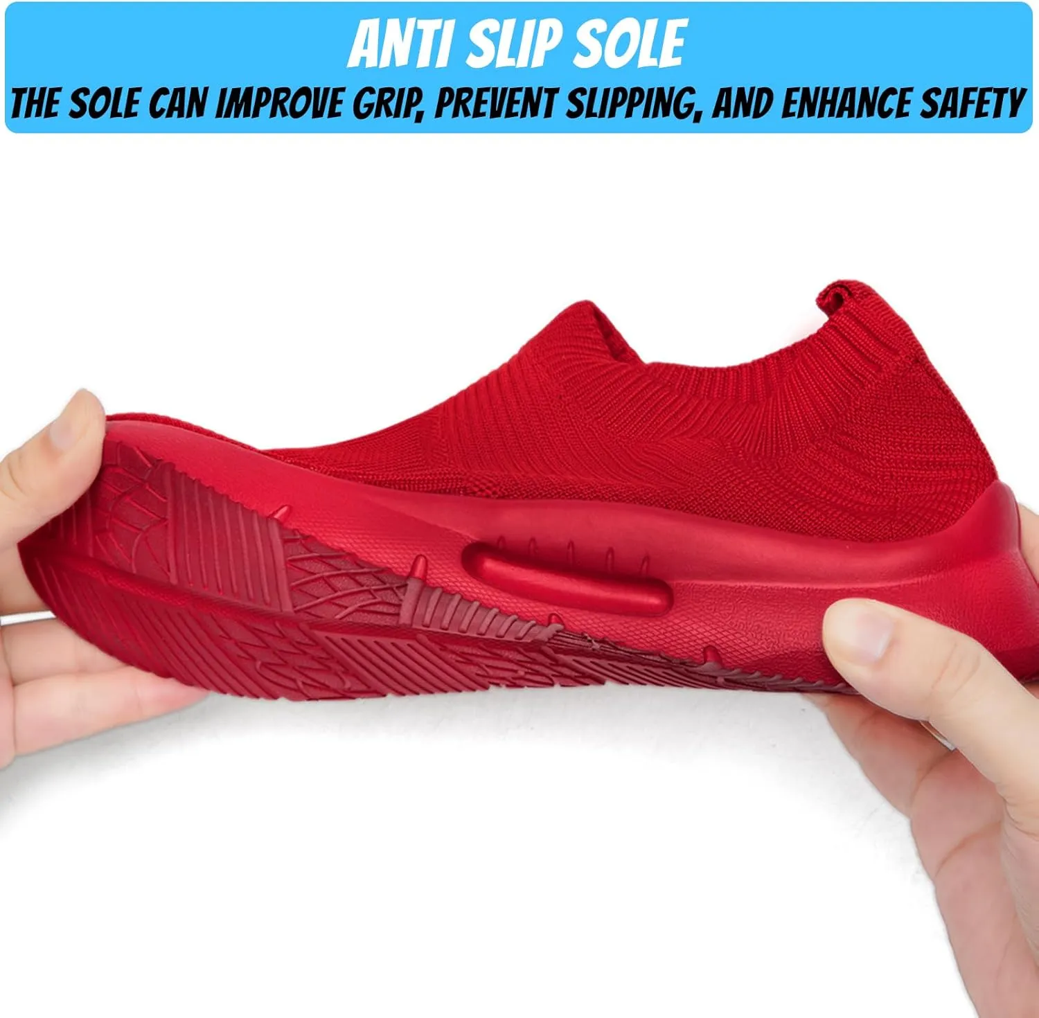 Mens Slip On Walking Shoes Mens Running Shoes Mesh Breathable Tennis Sneakers