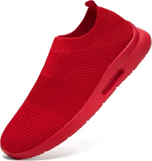 Mens Slip On Walking Shoes Mens Running Shoes Mesh Breathable Tennis Sneakers