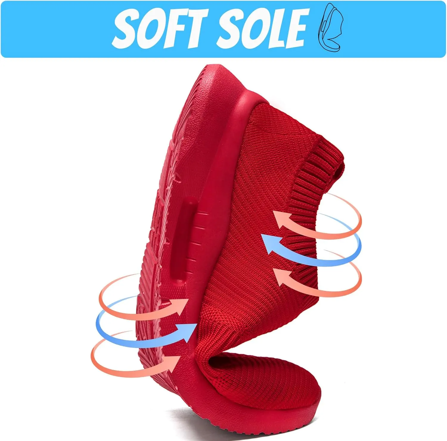 Mens Slip On Walking Shoes Mens Running Shoes Mesh Breathable Tennis Sneakers