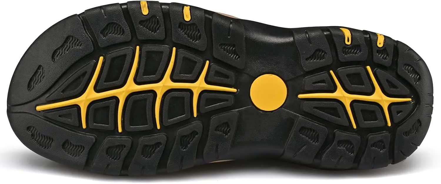 Men's Sport Sandals Outdoor Hiking Sandals Closed Toe Water Sandals Casual Lightweight Summer Breathable Beach Shoes