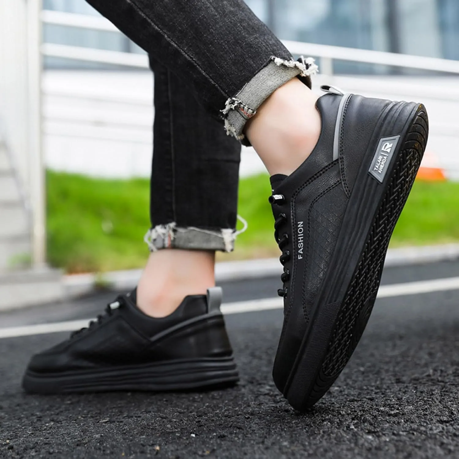 Men's Stretch Memory Foam Shoes Lightweight Sport Gym Jogging Walking Sneaker Breathable Lace Up Shoes for Men