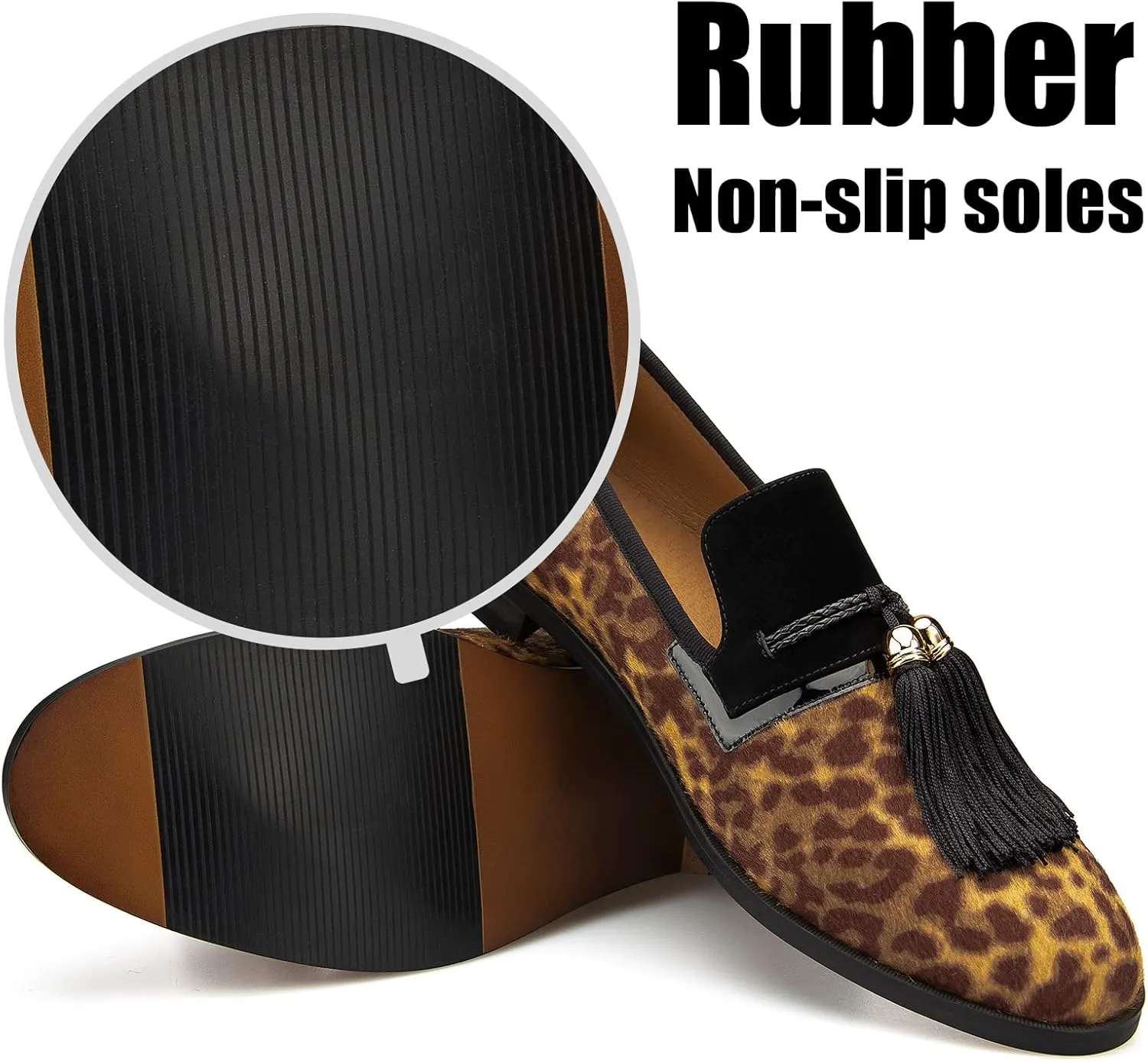 Men's Vintage Velvet Embroidery Noble Loafer Shoes Slip-on Loafer Smoking Slipper Tassel Loafer