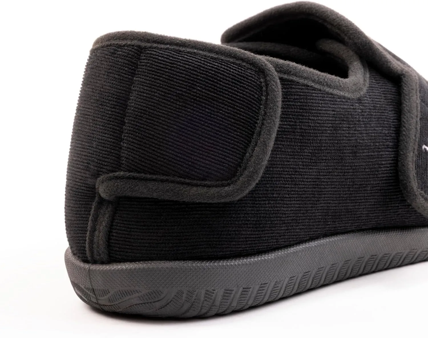 Men's Wide 80-D Memory Foam Diabetic Slippers with Adjustable Closures Breathable Washable Indoor/Outdoor House Shoe w/Anti Slip Sole