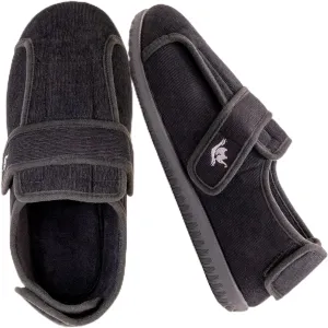 Men's Wide 80-D Memory Foam Diabetic Slippers with Adjustable Closures Breathable Washable Indoor/Outdoor House Shoe w/Anti Slip Sole