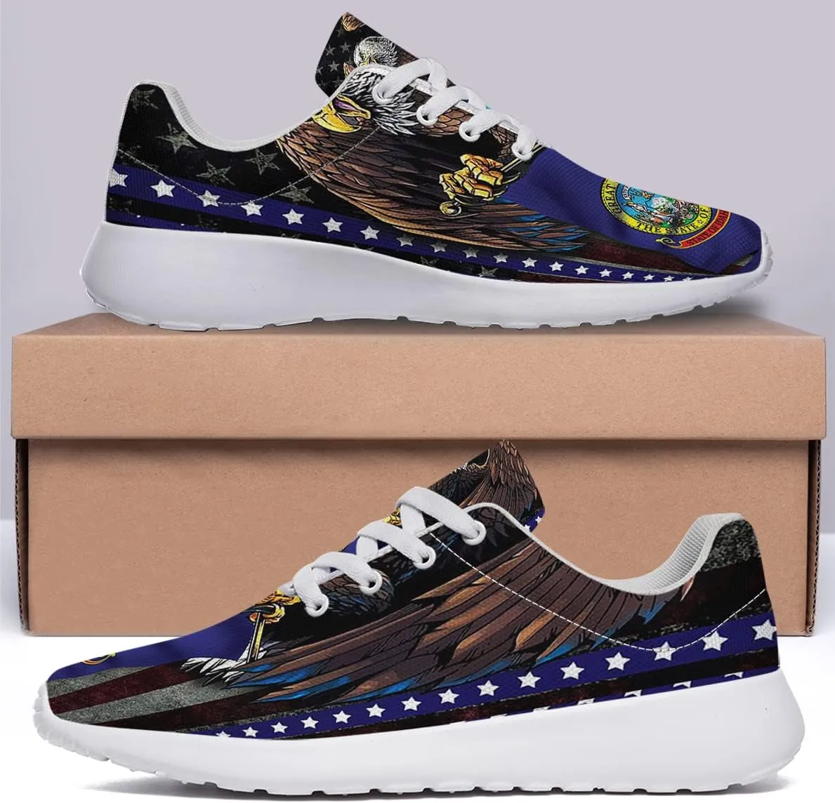 Mens Womens America Eagle Running Shoes,Athletic Tennis Sneakers Casual Breathable Gym Shoes