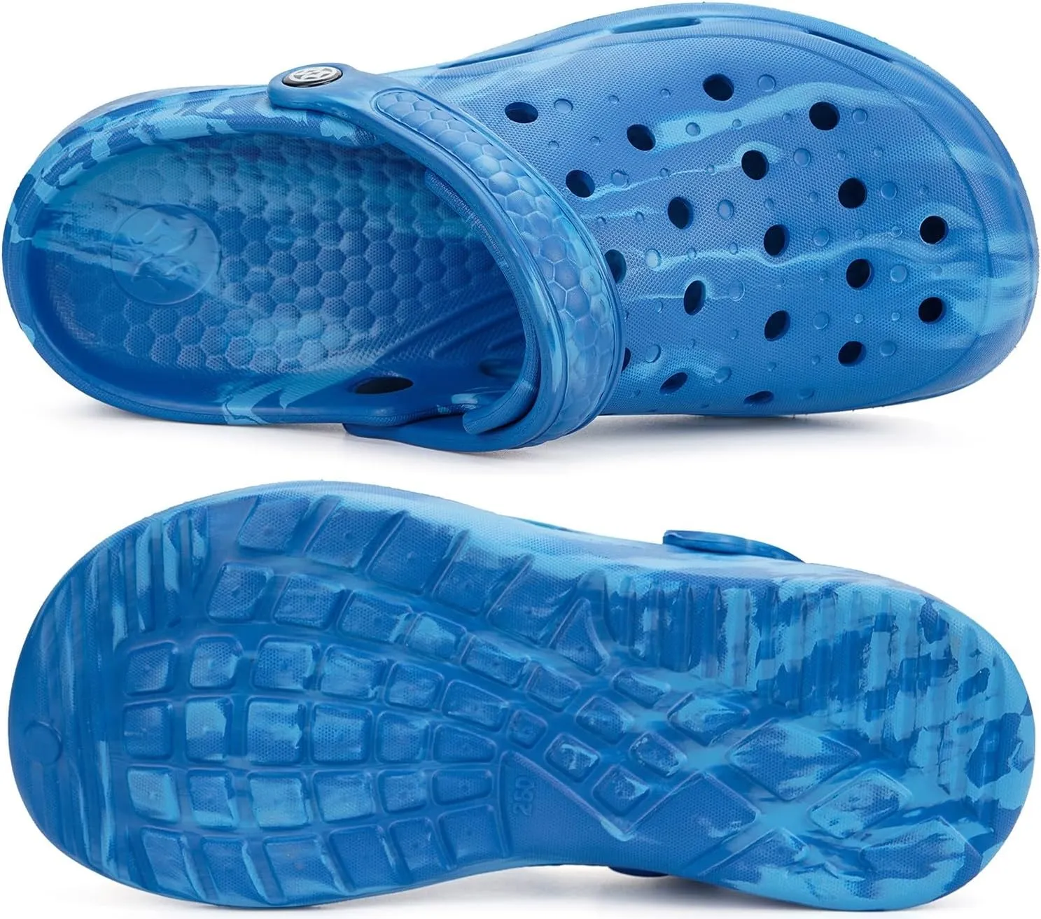 Mens Womens Garden Clogs Shoes with Arch Support Unisex Gardening Slip on Sandals Beach Slippers Shoes Tie-Dye Clog
