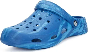 Mens Womens Garden Clogs Shoes with Arch Support Unisex Gardening Slip on Sandals Beach Slippers Shoes Tie-Dye Clog