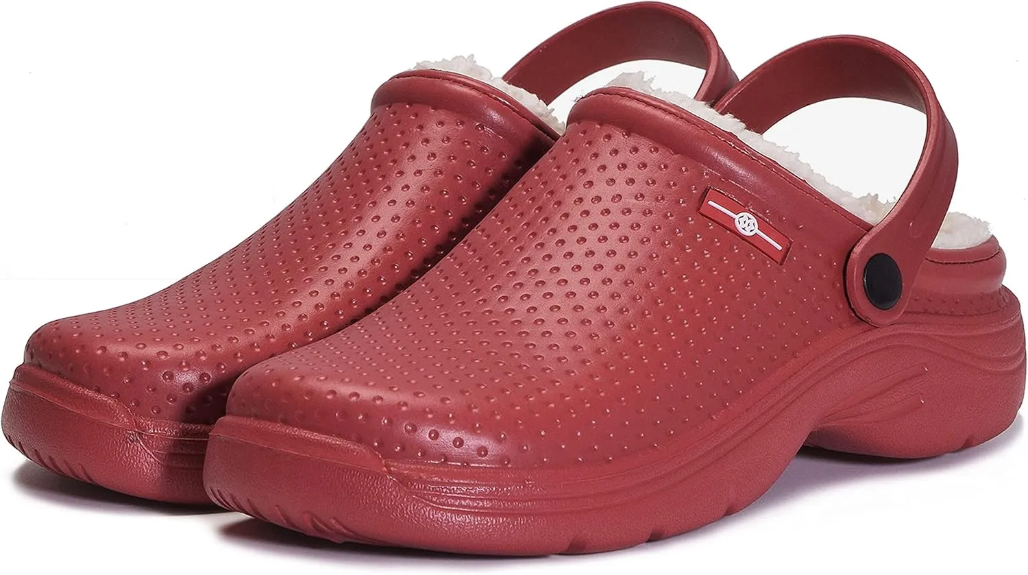 Men's Women's Lined Clogs Winter Waterproof Slippers Slip On Garden Shoes Non-Slip Home House Slipper Indoor Outdoor Mules with Soft Fleece Lining