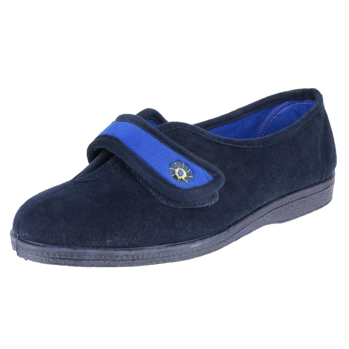 Mirak Andrea Touch Fastening Slipper Navy