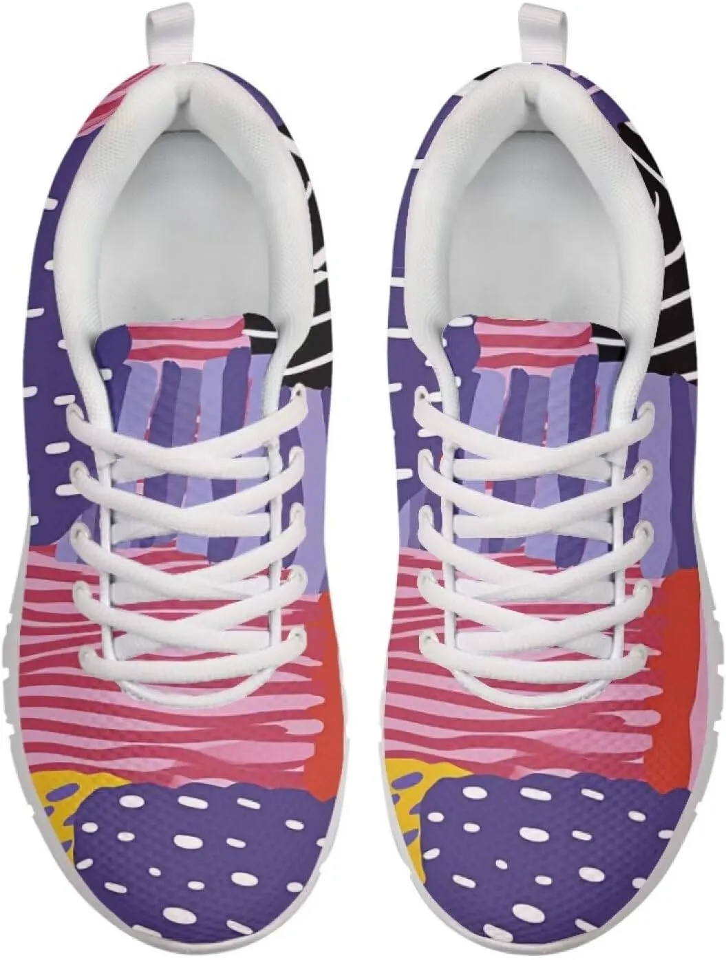 Modysero Funny Print Shoes for Women Personalize Womens Shoes Breathable Lightweight Non-Slip Fashion Ladies Walking Sneaker