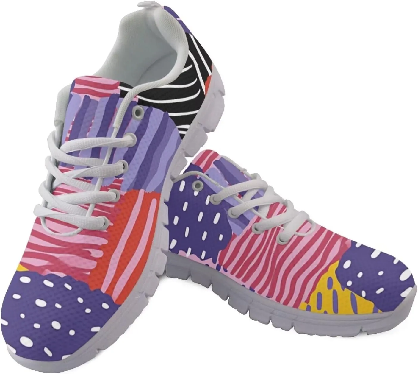 Modysero Funny Print Shoes for Women Personalize Womens Shoes Breathable Lightweight Non-Slip Fashion Ladies Walking Sneaker