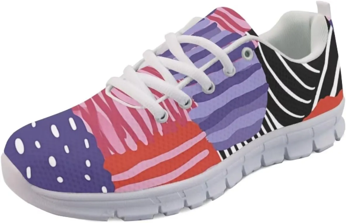 Modysero Funny Print Shoes for Women Personalize Womens Shoes Breathable Lightweight Non-Slip Fashion Ladies Walking Sneaker